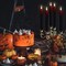4-Pack Black Flameless Taper Candles – LED Halloween Decor with Remote & Timer, Battery Operated